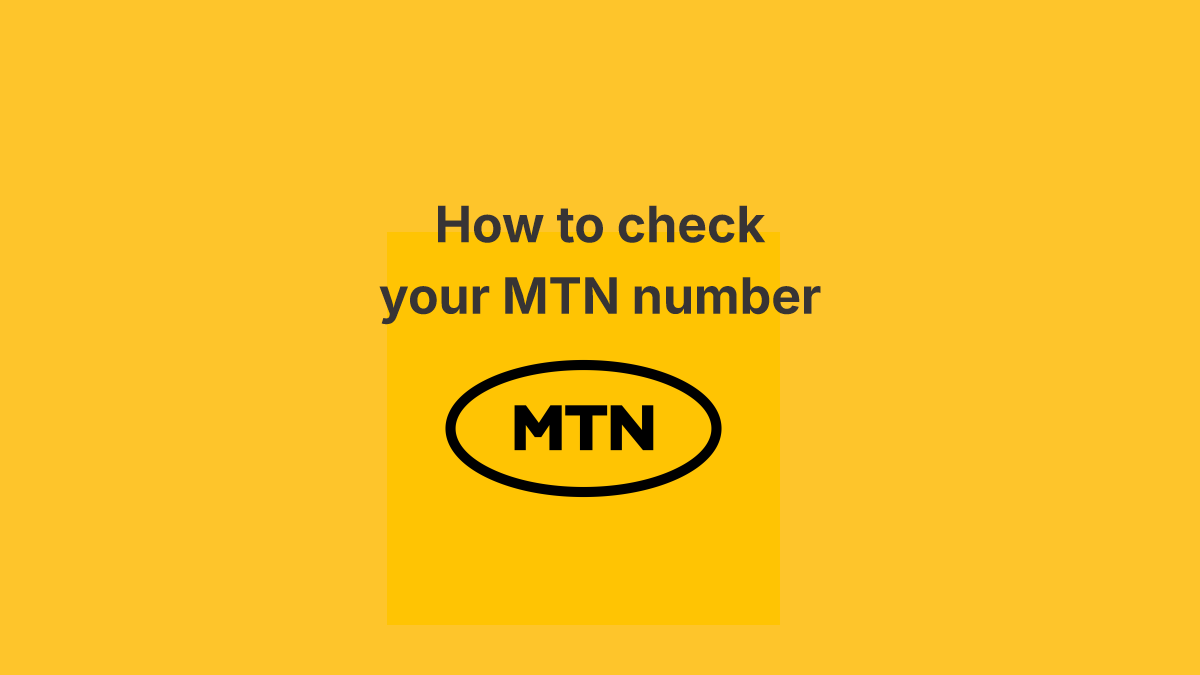 how to check MTN number